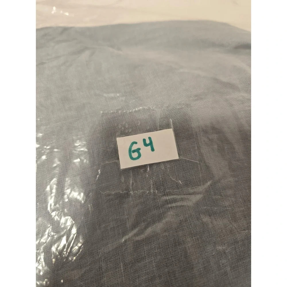 Zara Chino Pants Women's Medium Blue‎ Linen Blend Drawstring Straight Pockets